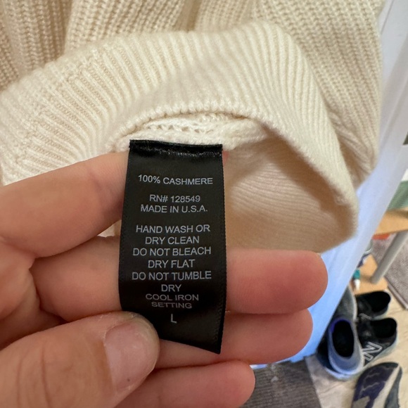 Aviator nation cream vintage white cashmere sweater - Picture 3 of 4